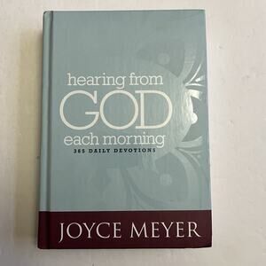 Hearing from God Each Morning 365 Daily Devotions by Joyce Meyer Hardcover